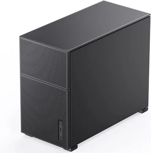 Vista 8 de JONSBO D31 MESH Caja de ordenador negra Micro ATX, compatible con placa base MATX/ITX/Soporte RTX 4090 (335-400 mm) GPU 360/280AIO, alimentación
