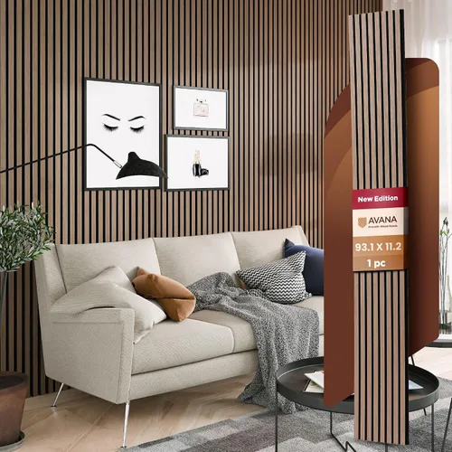 Vista 45 de Paquete de Muestras de Color de Paneles de Pared Acústicos Avana - Paneles de Madera Premium para Decoración de Paredes - Insonorización