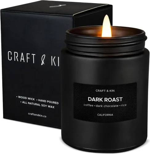 Vista 11 de Craft & Kin Premium 6 velas votivas perfumadas – Juego de regalo de velas perfumadas de soja natural de lujo con aromas variados – Decoración