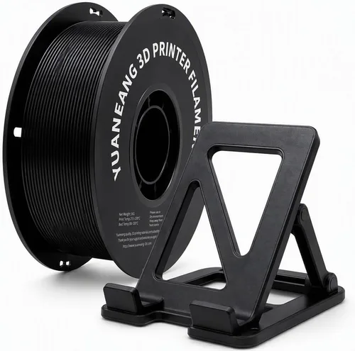Vista 33 de Filamento PETG para impresora 3D, precisión dimensional +/- 0.001 in, carrete de 2.2 libras, 0.069 in, plateado 2.2 lbs plata