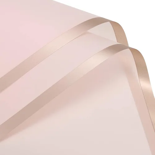 Vista 9 de MECCANIXITY 10 piezas de papel de regalo de flores con borde dorado, morado, 22.8 x 22.8 pulgadas, impermeable, para suministros de ramo de Púrpura