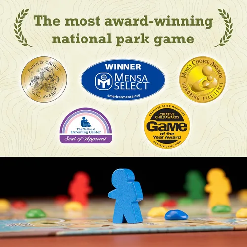 Vista 6 de Underdog Games Trekking The National Parks - Juego de mesa familiar galardonado para niños a partir de 10 años, fácil de aprender, actividades
