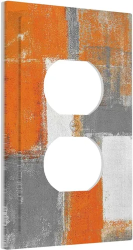 Vista 116 de Cubiertas decorativas para placa de interruptor, bandera estadounidense, receptáculo de 1 banda, placa de pared dúplex, cubierta de interruptor