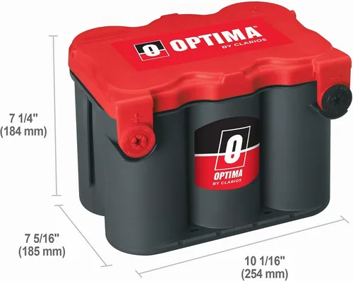 Vista 2 de Batería de arranque, modelo RedTop 8078-109 78 Batería de arranque para automóvil, camión y SUV, 800 CCA, terminales laterales, sin mantenimiento