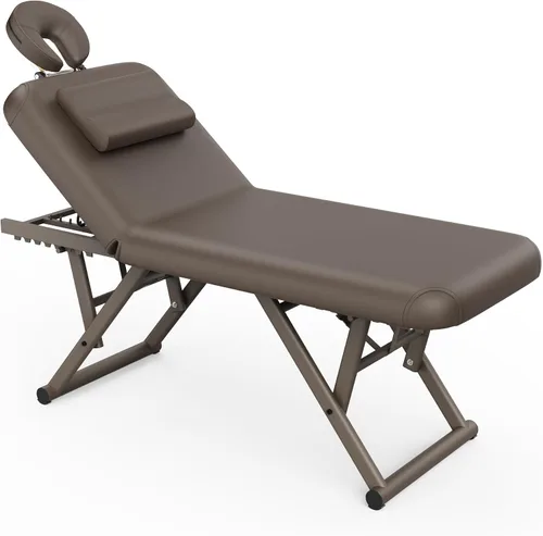 Vista 12 de pouseayar Mesa de masaje ajustable con almohada facial y reposacabezas, resistente y sólida, silenciosa y fácil de ajustar para mesa de tratamiento