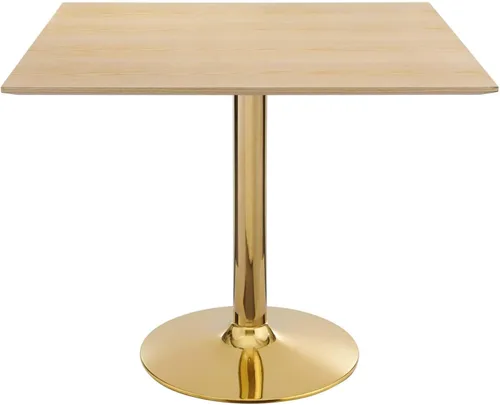 Vista 20 de Modway EEI-4746-GLD-BLK Verne - Mesa de comedor de mármol artificial de 28 pulgadas, color negro dorado