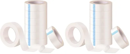 Vista 7 de TUPARKA 8 rollos de cinta de pestañas blanca, cintas adhesivas para pestañas, cinta de pestañas para suministro de extensiones de pestañas, 9M cada