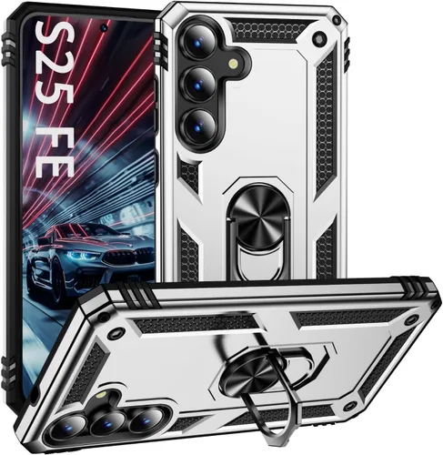 Vista 13 de Korecase - Carcasa para Samsung Galaxy S10E con soporte de anillo, color Negro