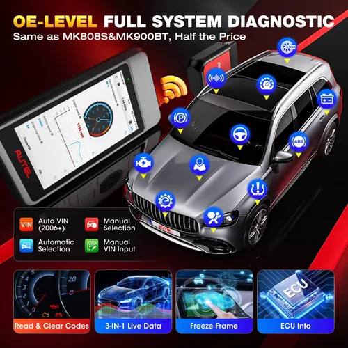 Vista 4 de Autel Escáner MaxiDiag MD906 PRO, herramienta de escaneo de diagnóstico