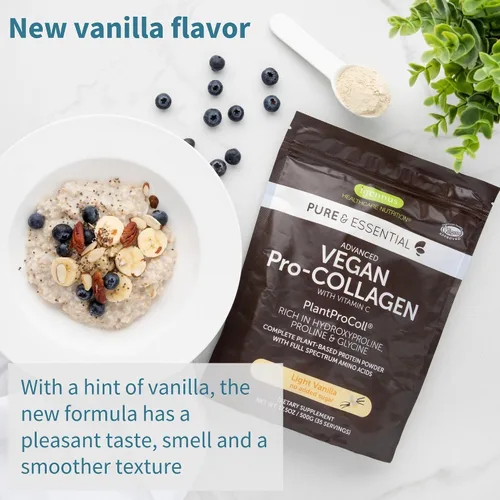 Vista 2 de Igennus Advanced - Péptido de colágeno vegano de vainilla en polvo, 35