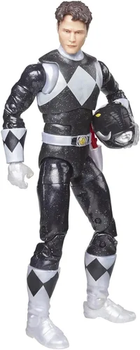 Vista 2 de Power Rangers Lightning Collection F2352 - Figura de acción coleccionable Mighty Morphin Metallic Black Ranger de 6 pulgadas con accesorios
