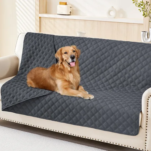 Vista 72 de Smiry Funda Impermeable para Cama de Perro Manta para Mascotas, Manta Suave y Lavable para Perros para Muebles Cama Sofá Sofá Reversible, a Cuadros