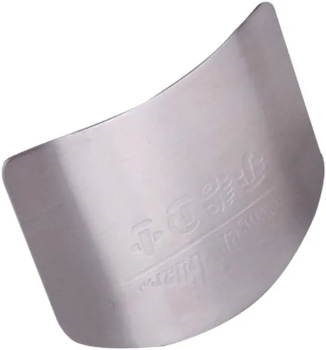 Vista 4 de Protector de dedos, protector de dedo de acero inoxidable protector de mano cuchillo de picar herramienta de cocina, cortador de verduras protector