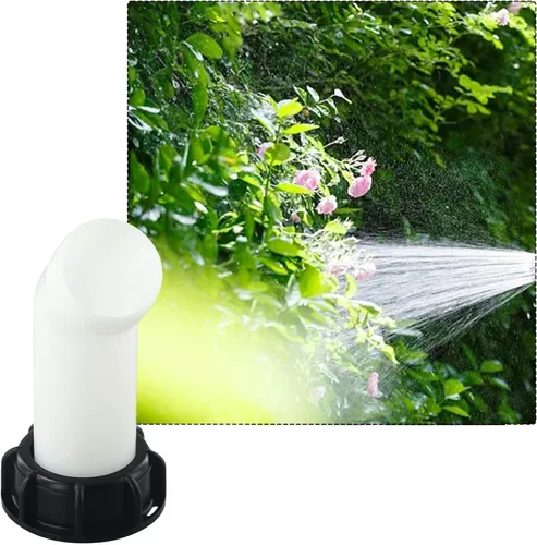 Vista 3 de for ibc Tote Drain Spout 2in Extended Hose Adapter Black for(extended)