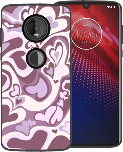 Vista 6 de Funda para teléfono Motorola Moto Z4, bonita funda de teléfono para Motorola Moto Z4, diseño estético, lindo patrón a prueba de golpes