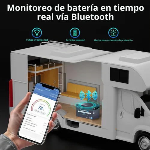 Vista 7 de ECO-WORTHY EnergyRock LiFePO4 - Caja metálica para batería de litio
