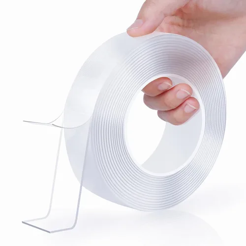 Vista 7 de Cinta nano de doble cara, ultrafina y transparente, cinta de montaje reutilizable resistente, fácil de limpiar, adecuada para el hogar, escuela
