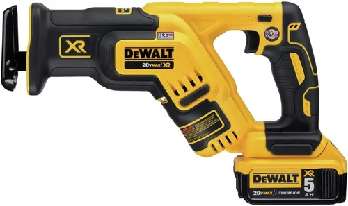 Vista 3 de DEWALT DCS367P1 sierra reciprocante compacta sin escobillas de 20V, Max XR, 5.0 Ah.