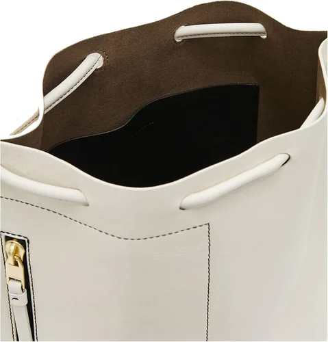 Vista 4 de AllSaints Alpha Leather Salt Lake - Mochila color blanco, Blanco, Mochila de moda