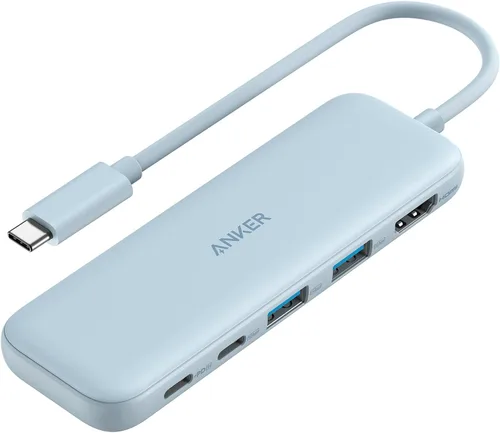 Vista 12 de Anker Hub USB C, divisor USBC a HDMI 5 en 1 con pantalla 4K, 1 puerto USB-C de 5 Gbps alimentado y 2 puertos de datos USB-A 3.0 de 5 Gbps