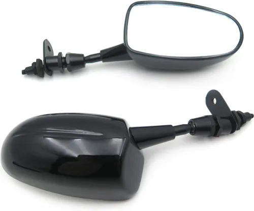 Vista 2 de Mini espejo de carreras para motocicleta KAWASAK Ninja 500 Zzr600 636 Zx6Rr Zx750 Zx7R Zx9R Negro