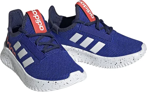 Vista 4 de adidas Kaptir 2.0 - Tenis de correr unisex para niños, Azul Rush-silver Metallic-flash Orange