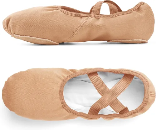 Vista 5 de Stelle Zapatos de ballet para mujer, zapatillas de baile de lona altamente elásticas, zapatos de yoga para niñasadultos