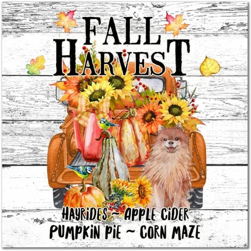 Vista 13 de Fall Harvest Sunflower American Bully - Cartel de madera retro de bienvenida para otoño, placa de pared de calabaza, granja, tablón de madera