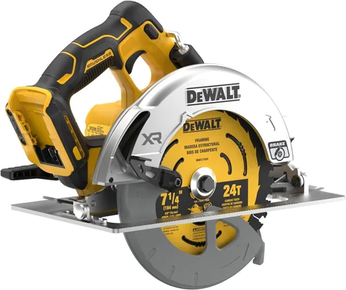 Vista 5 de DEWALT Sierra circular inalámbrica sin escobillas de 20 V MAX XR de 7-1/4 pulgadas, solo herramienta (DCS590B)