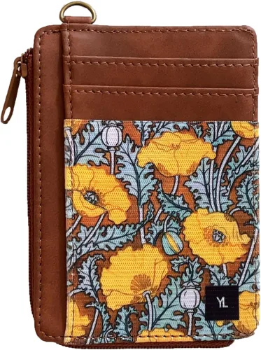Vista 18 de Cartera delgada con bloqueo RFID para tarjetas de crédito, bolsillo bohemia1