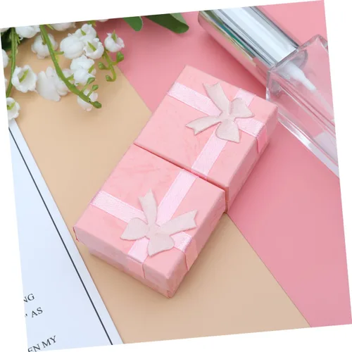 Vista 3 de Holibanna 32 piezas de collar caja de almacenamiento de anillo organizador de regalo de joyería cuadrado caja de joyería pequeña caja de pulsera
