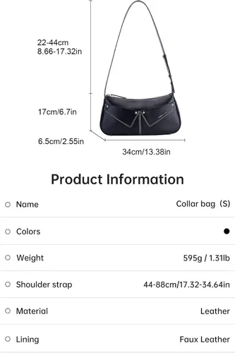 Vista 4 de Amazing Song Bolsos de hombro de diseñador para mujer, bolsos cruzados de cuero, bolso con asa superior con caja correa ajustable