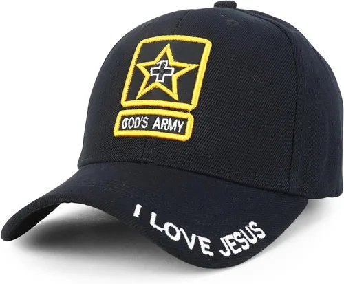 Vista 17 de Trendy Apparel Shop Gorra de bola cristiana bordada a mano Only Jesus Praying Azul marino