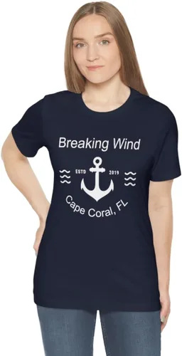 Vista 5 de Camiseta personalizada con nombre de barco, camiseta náutica personalizada, camisa de ancla personalizada, regalo de camiseta náutica, unisex
