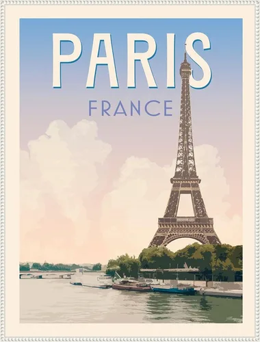 Vista 10 de Amanti Art Framed Canvas Wall Art 24x18 Retro Style Travel Poster III by Victoria Barnes, Framed Wall Art Canvas, Cityscapes Artwork, Traditional