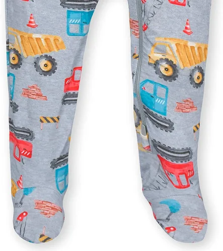 Vista 4 de Gerber Pijama unisex para bebé y niño pequeño, suave, con pies, con viscosa hecha con eucalipto