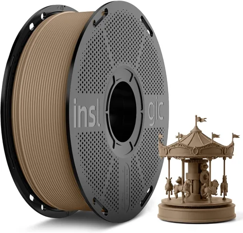 Vista 10 de Inslogic Filamento PLA WoodFill presecado de 0.069 pulgadas, 2.2 libras 2.2 lbs Woodfill Cherry