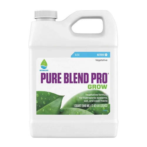 Vista 3 de Botanicare Pure Blend Pro Grow, nutrientes, 3-2-4, 2.5 galones.