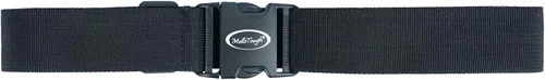 Vista 3 de MELOTOUGH Cinturón de red con hebilla para herramientas, cinturón de 2 pulgadas de ancho, estilo simple negro para carpinteros y contratistas