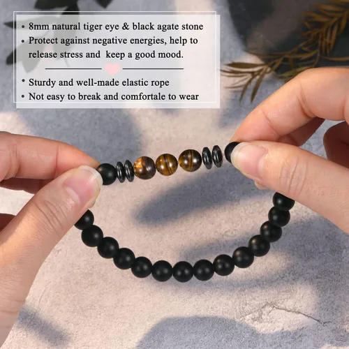 Vista 3 de UNGENT THEM Pulsera para hombre y niño, regalos para papá, hijo, mi hombre, nieto, hermano, marido, papá extra, tío, aniversario, graduación