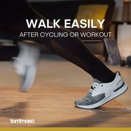 Vista 5 de Tommaso Capri - Zapatos de ciclismo para interiores para mujer, zapatos giratorios para ciclismo de interior, zapatos SPD, clips SPD, zapatos