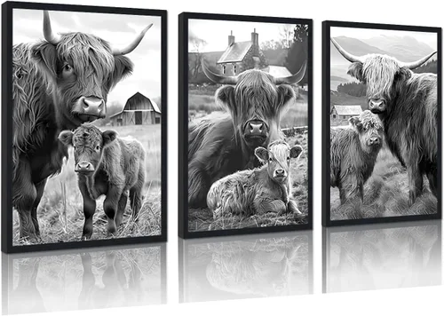 Vista 25 de 3 piezas modernas de lienzo de león de animales salvajes, pinturas de retratos de familia de leones, decoración de pared, obras de arte de sala