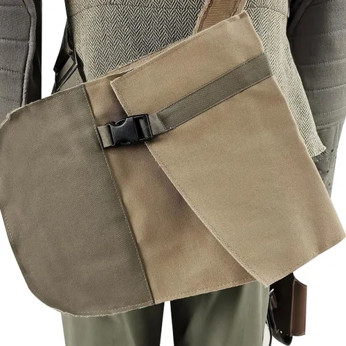 Vista 5 de Disfraz de Rey Skywalker para adultos, uniforme Jedi, conjunto completo de bata con capucha con cinturón, trajes de Halloween para mujer