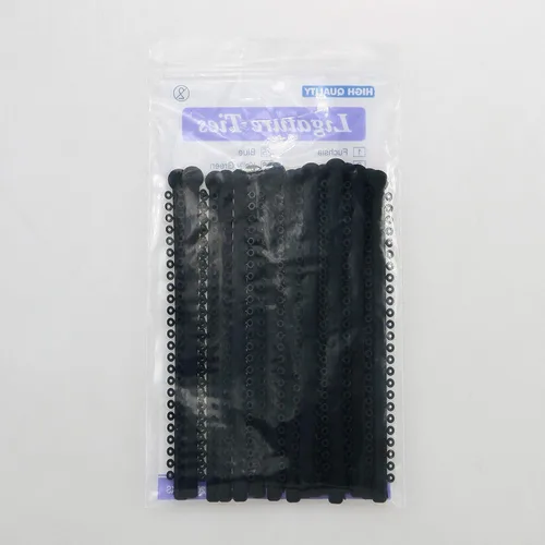 Vista 2 de Bandas de ortodoncia elásticas de ligadura dental surtidas para soportes de ortodoncia (NEGRO (5 #))