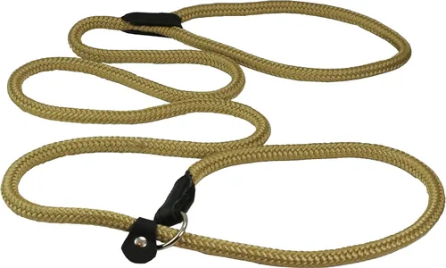 Vista 12 de Dogs My Love Collar y correa ajustables de cuerda de nailon para perro de 6 pies de largo (pequeño: 1/4" (6 mm), marrón)