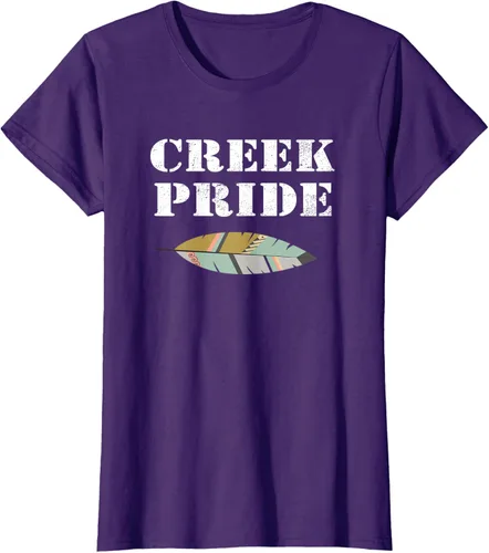 Vista 12 de Creek Native American Pride - Camiseta, Negro, S