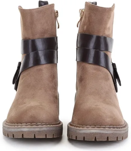 Vista 3 de ANN CREEK Juanita - Botines con correa de hebilla y cadena para mujer