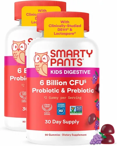 Vista 14 de Gomas probióticas SmartyPants para niños para la salud digestiva: suplemento de apoyo a la salud intestinal e inmunidad con 2 mil millones de CFU