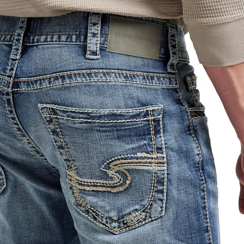 Vista 4 de Silver Jeans Co. Jeans de pierna recta Zac de ajuste relajado para hombre - Legacy