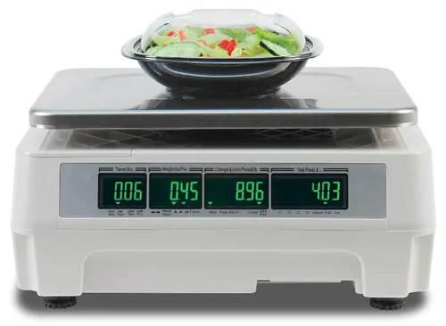 Vista 2 de Detecto Balanza DL1030 Deli con impresora integral, 30 lb. x 0.01 lb.